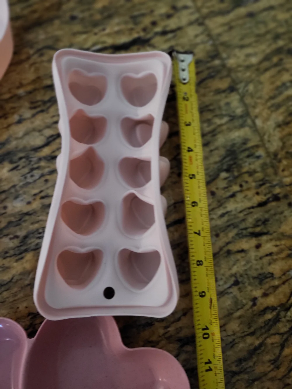 9 Piece - Heart-Shaped Silicone Mold Set - Pink & Red